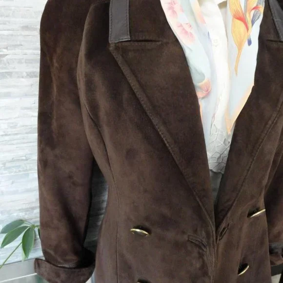 Danier Brown Suede Jacket - Picture 3 of 5